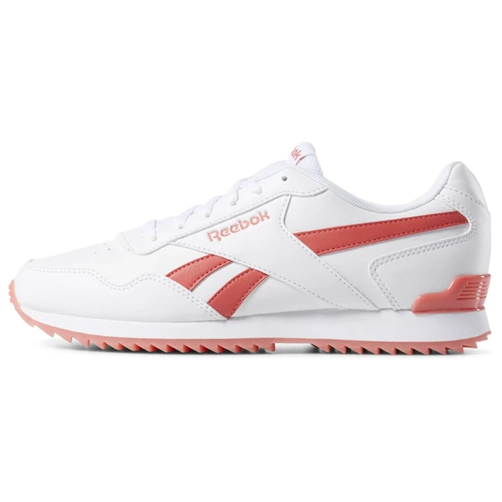 Zapatillas Reebok Royal Glide Ripple Clip Mujer Blancas Rosas | 460172KGA