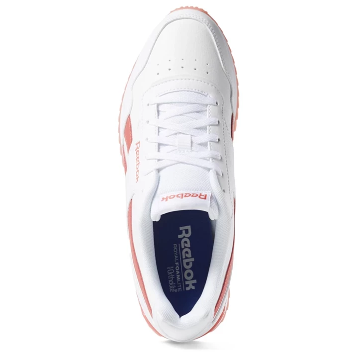 Zapatillas Reebok Royal Glide Ripple Clip Mujer Blancas Rosas | 460172KGA