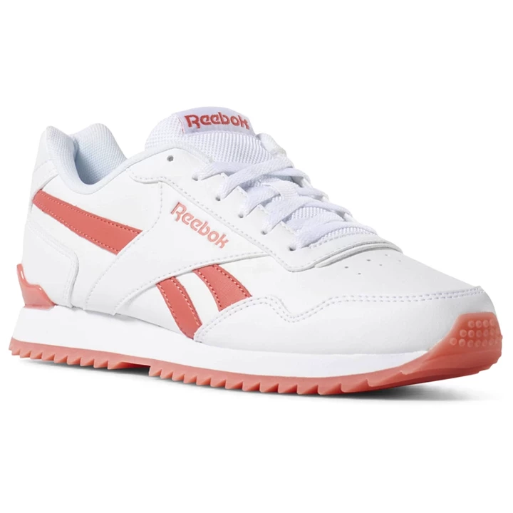 Zapatillas Reebok Royal Glide Ripple Clip Mujer Blancas Rosas | 460172KGA