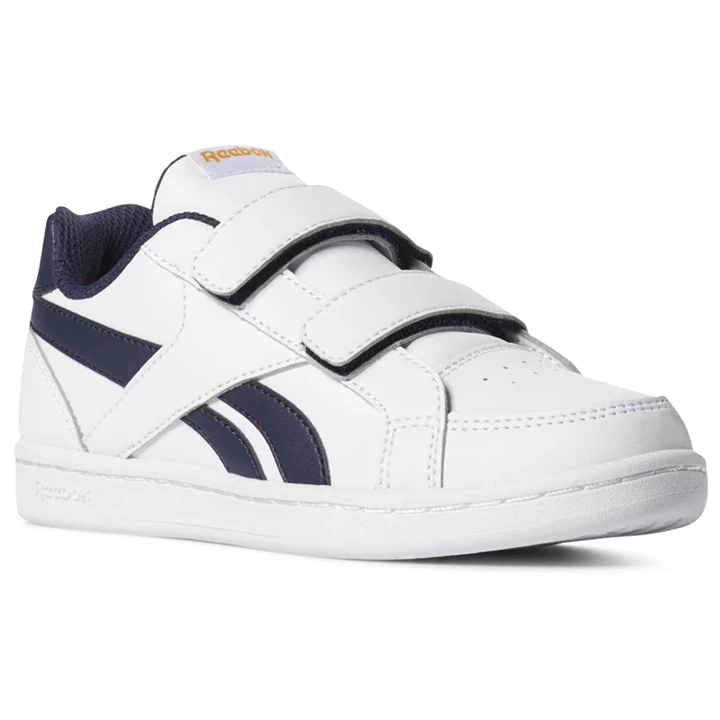 Zapatillas Reebok Royal Prime Alt Niños Blancas Azul Marino Doradas | 190254KOC