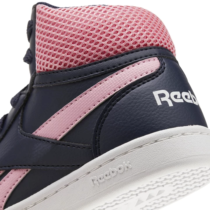 Zapatillas Reebok Royal Prime Mid Niños Azul Marino Rosas Blancas | 092874CBM