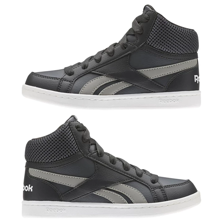 Zapatillas Reebok Royal Prime Mid Niños Gris Oscuro Gris Oscuro Blancas | 683924EQU