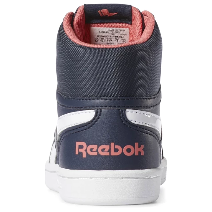 Zapatillas Reebok Royal Prime Mid Niños Azul Marino Blancas Rosas | 861392EBK