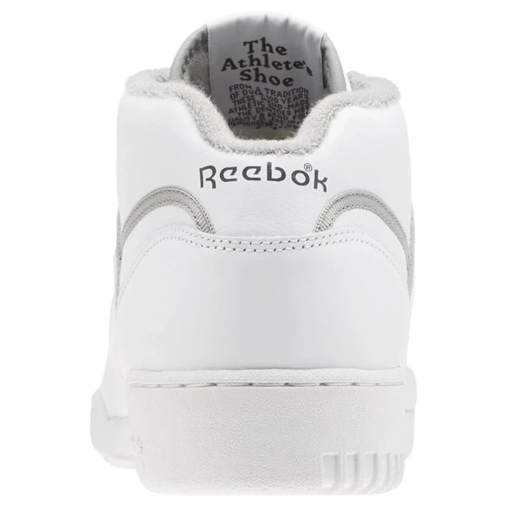 Zapatillas Reebok Workout Clean Mid Hombre Blancas Gris Oscuro Rojas | 569840HFX