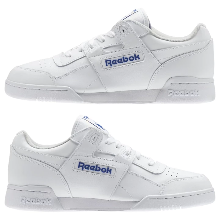 Zapatillas Reebok Workout Plus Hombre Blancas Azul Real | 958670MRH