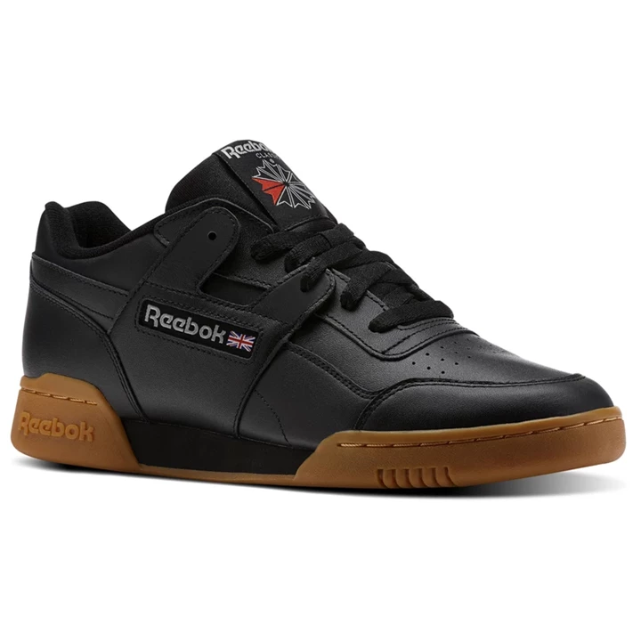 Zapatillas Reebok Workout Plus Hombre Negras Gris Oscuro Rojas Azul Real | 489605QCL