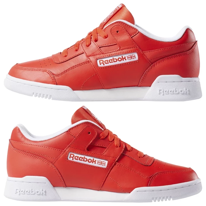 Zapatillas Reebok Workout Plus Hombre Rojas Blancas | 058329RXB