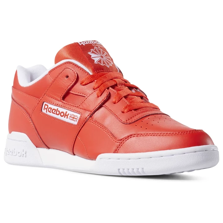 Zapatillas Reebok Workout Plus Hombre Rojas Blancas | 058329RXB