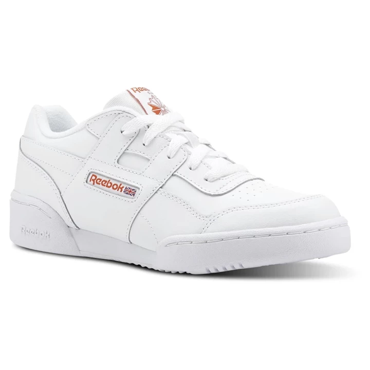 Zapatillas Reebok Workout Plus Niños Blancas Naranjas | 263140AIC