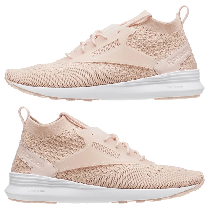 Zapatillas Reebok ZOKU RUNNER Ultraknit MET Mujer Rosas Blancas Gris | 435721GQP