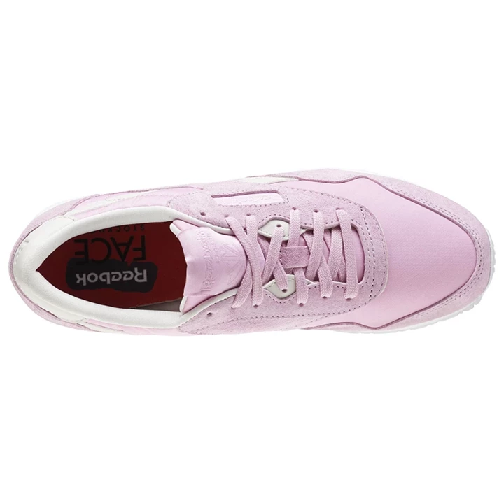 Zapatillas Reebok x FACE Stockholm Classic Nylon Mujer Rosas Blancas | 806374OHL