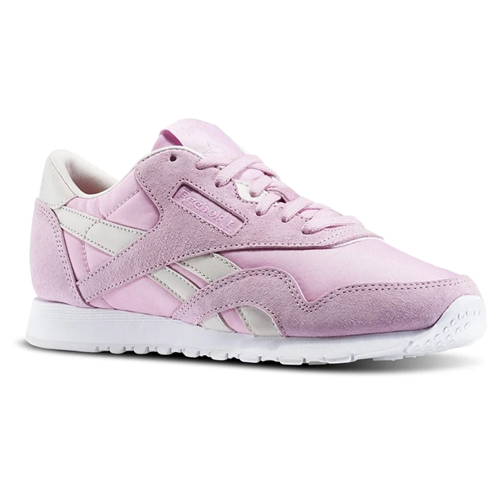 Zapatillas Reebok x FACE Stockholm Classic Nylon Mujer Rosas Blancas | 806374OHL