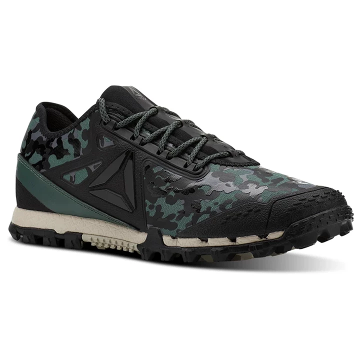 Zapatillas Running Reebok AT SUPER 3.0 STEALTH Camo Hombre Negras Camuflaje Verde | 428317GJL