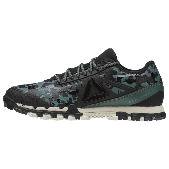 Zapatillas Running Reebok AT SUPER 3.0 STEALTH Camo Mujer Negras Camuflaje Verde | 486537UIR