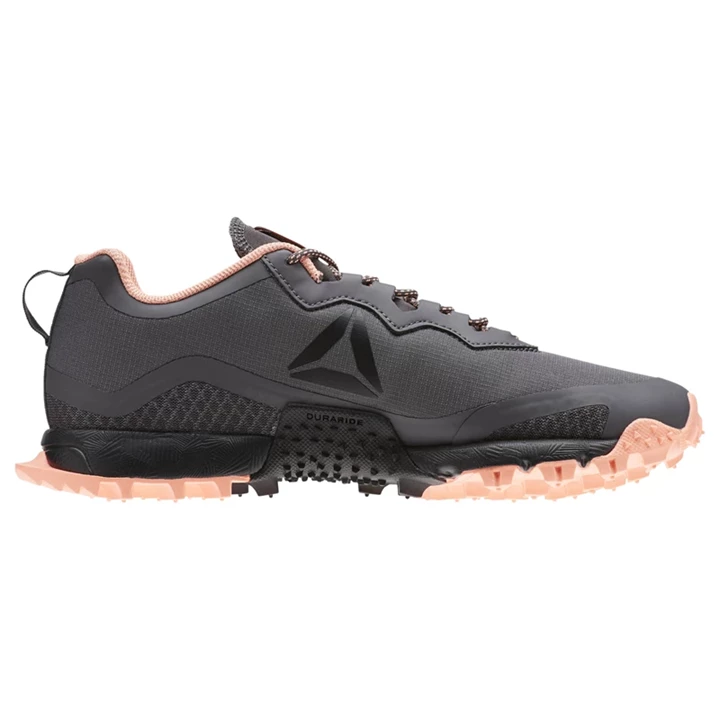 Zapatillas Running Reebok All Terrain Craze Mujer Gris Rosas Negras | 495138JNY