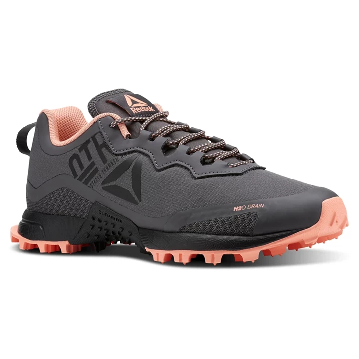 Zapatillas Running Reebok All Terrain Craze Mujer Gris Rosas Negras | 495138JNY