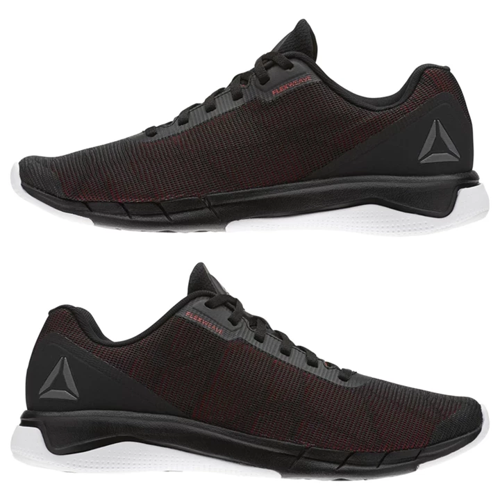 Zapatillas Running Reebok Flexweave Run Hombre Negras Rojas Blancas | 753840BAZ