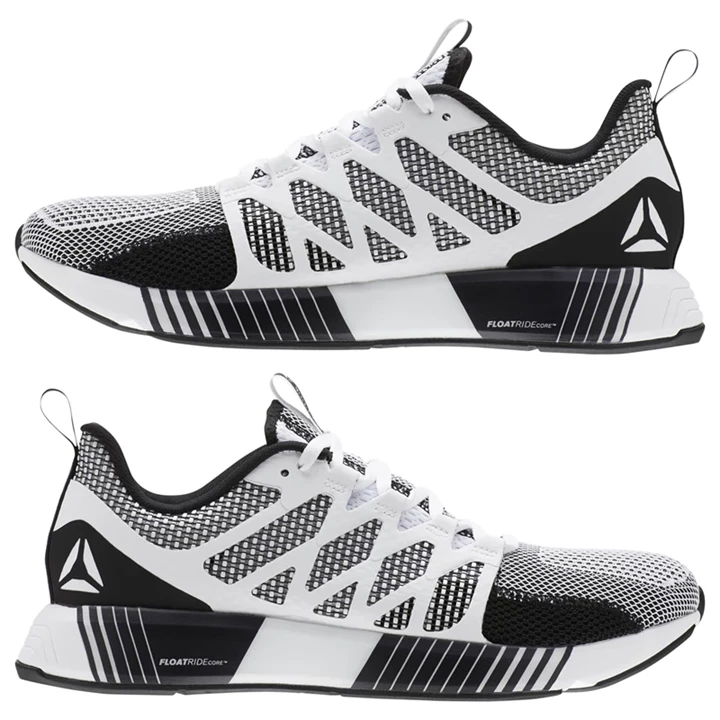 Zapatillas Running Reebok Fusion Flexweave Cage Hombre Blancas Negras Gris | 801632CHN