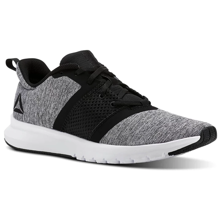 Zapatillas Running Reebok Print Lite Rush Hombre Negras Blancas | 096814GSY