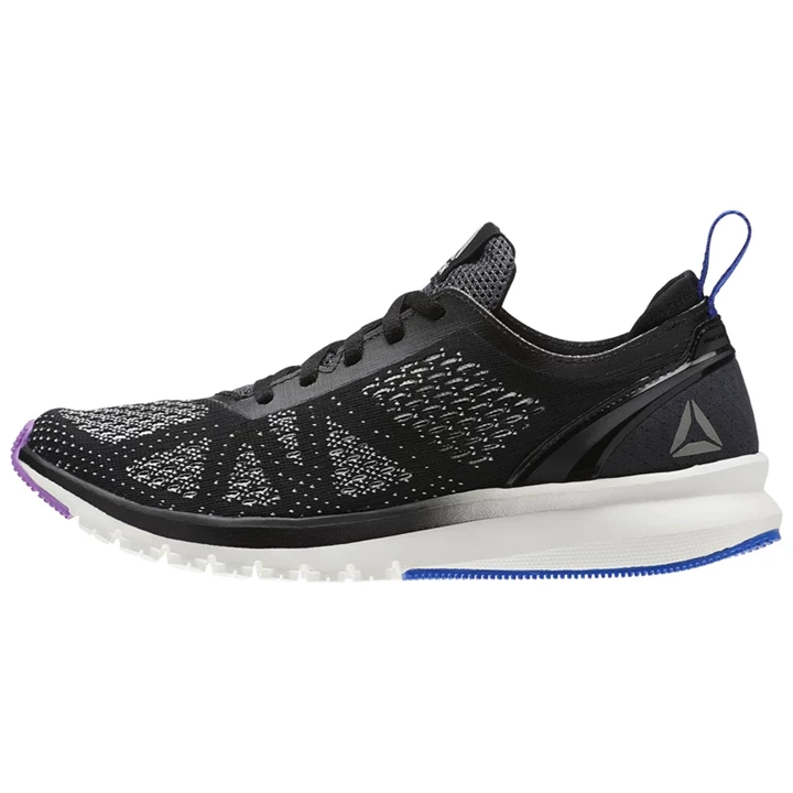 Zapatillas Running Reebok Print Smooth Clip Ultraknit Mujer Negras Moradas Azules | 178352YEU