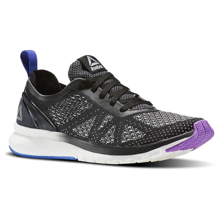 Zapatillas Running Reebok Print Smooth Clip Ultraknit Mujer Negras Moradas Azules | 178352YEU