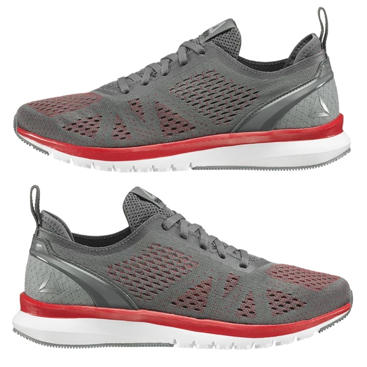 Zapatillas Running Reebok Print Smooth Clip Ultraknit Hombre Rojas Blancas | 862043FUQ