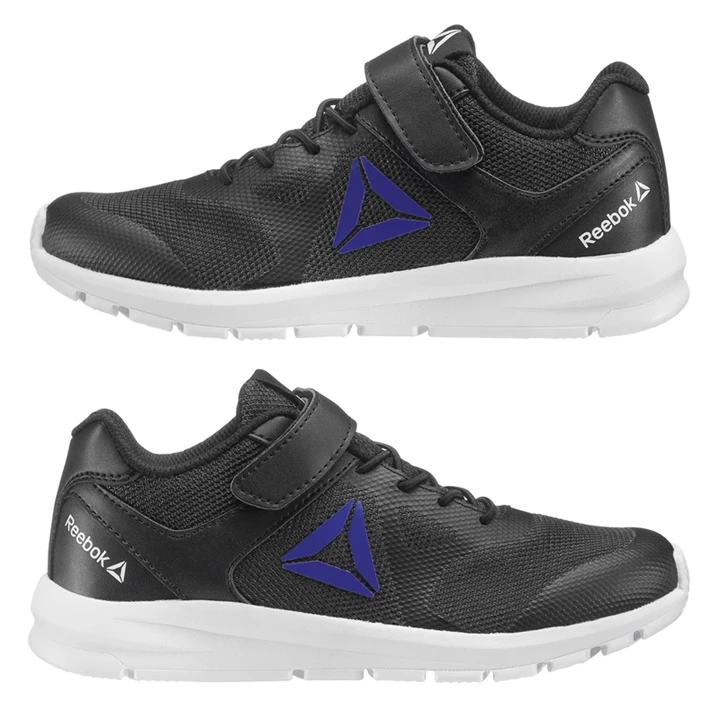 Zapatillas Running Reebok Rush Runner Niños Negras Azules | 097234XHW