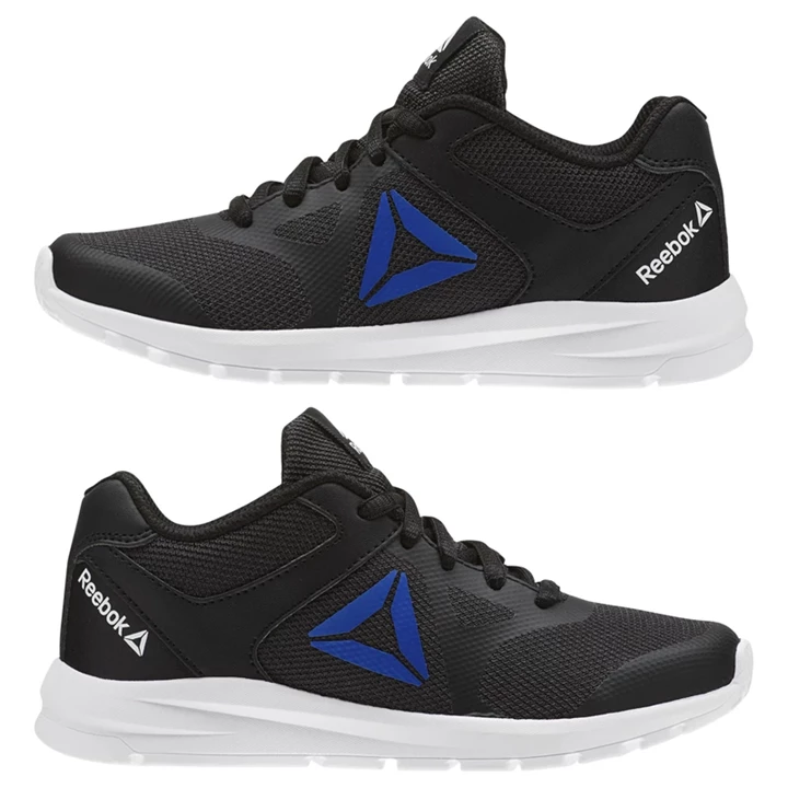 Zapatillas Running Reebok Rush Runner Niños Negras Azules | 407685OWP