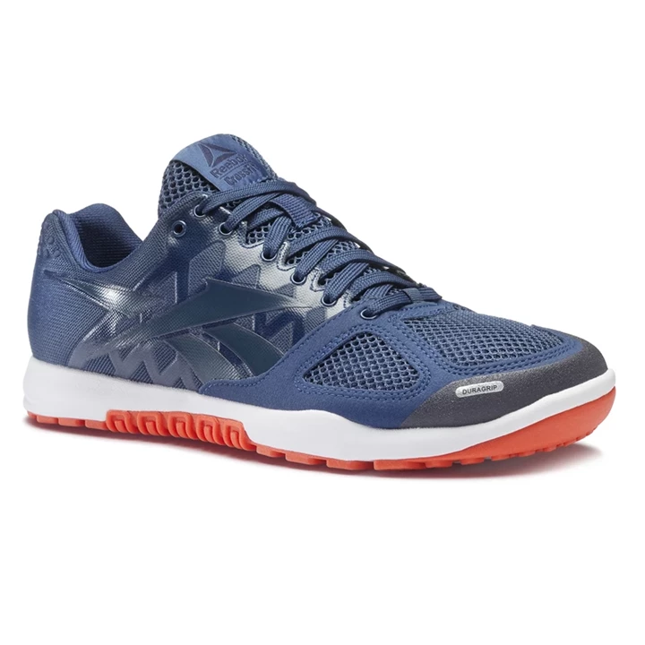 Zapatos Crossfit Reebok CrossFit Nano 2.0 Hombre Azules Azul Marino Naranjas Blancas | 350197CMJ