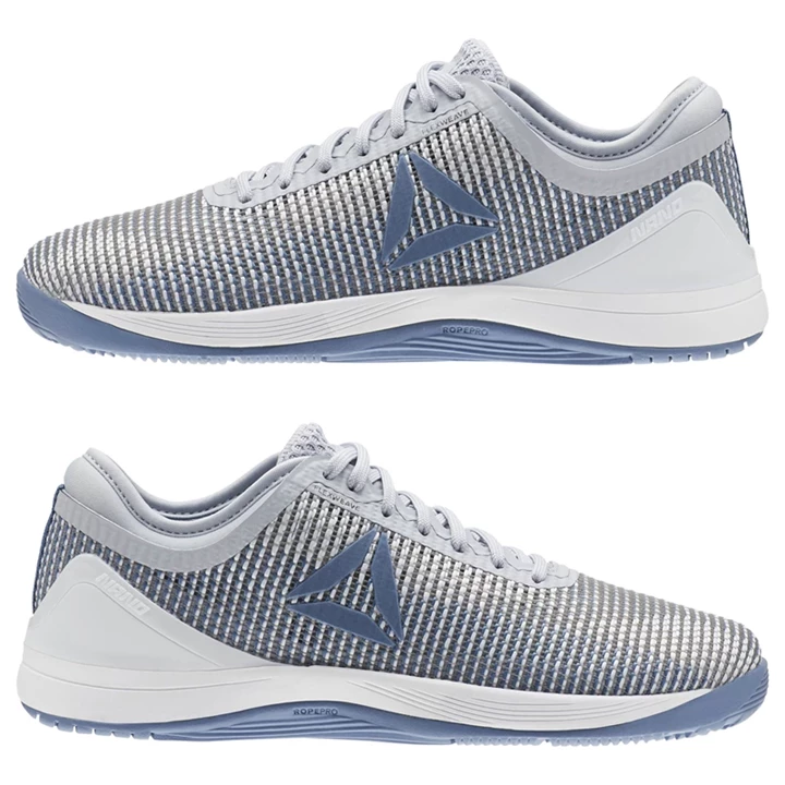 Zapatos Crossfit Reebok CrossFit Nano 8 Flexweave Mujer Gris Azules Blancas | 084137SAL