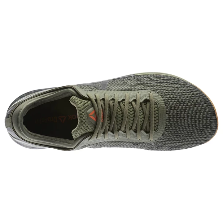 Zapatos Crossfit Reebok CrossFit Nano 8 Flexweave Hombre Verde Kaki Naranjas | 163740QTP