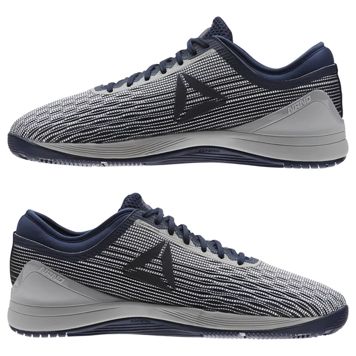 Zapatos Crossfit Reebok CrossFit Nano 8 Flexweave Hombre Gris Blancas Azul Marino Gris | 435862XAE