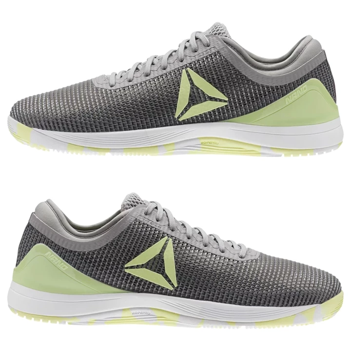 Zapatos Crossfit Reebok CrossFit Nano 8 Flexweave Hombre Gris Limón Gris Blancas | 836097QWP