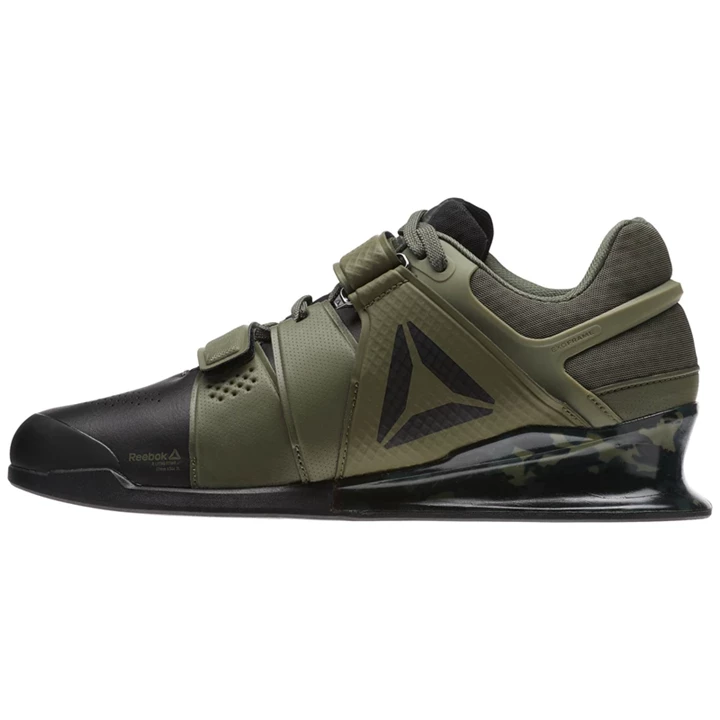 Zapatos Crossfit Reebok Legacy Lifter Camo Hombre Negras Camuflaje Verde | 816739WHO