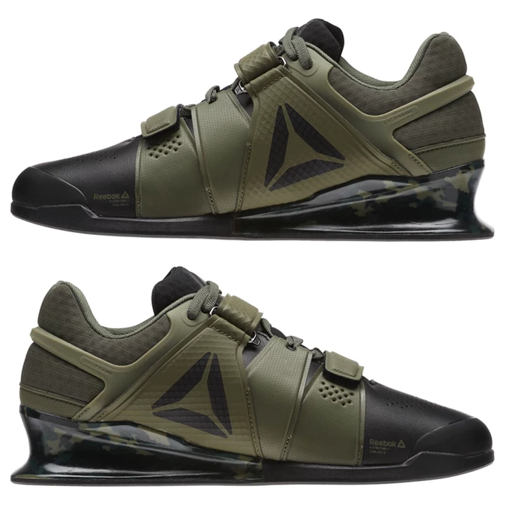 Zapatos Crossfit Reebok Legacy Lifter Camo Hombre Negras Camuflaje Verde | 816739WHO