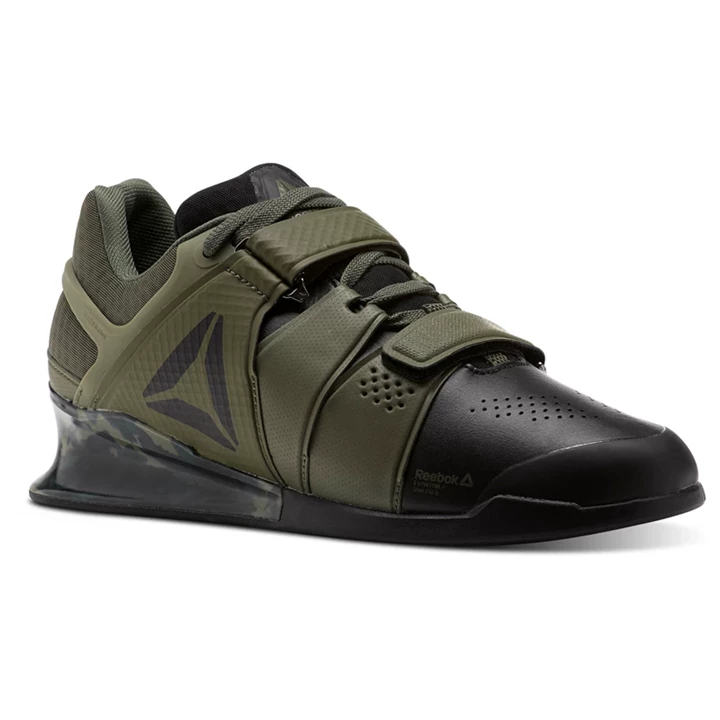 Zapatos Crossfit Reebok Legacy Lifter Camo Hombre Negras Camuflaje Verde | 816739WHO