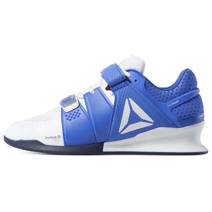 Zapatos Crossfit Reebok Legacy Lifter Hombre Blancas Azul Marino | 172943DZL