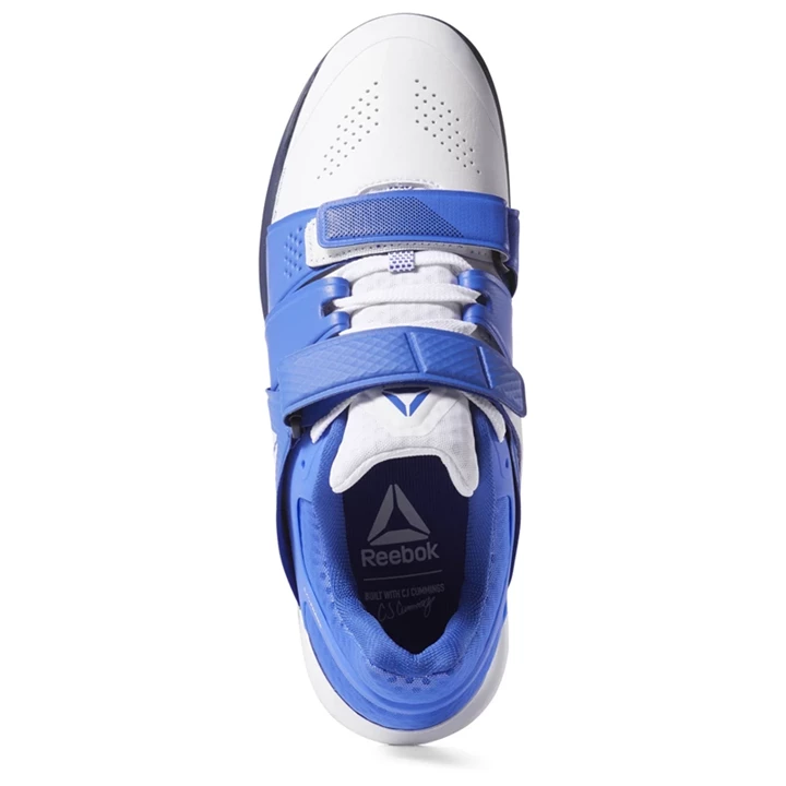 Zapatos Crossfit Reebok Legacy Lifter Hombre Blancas Azul Marino | 172943DZL