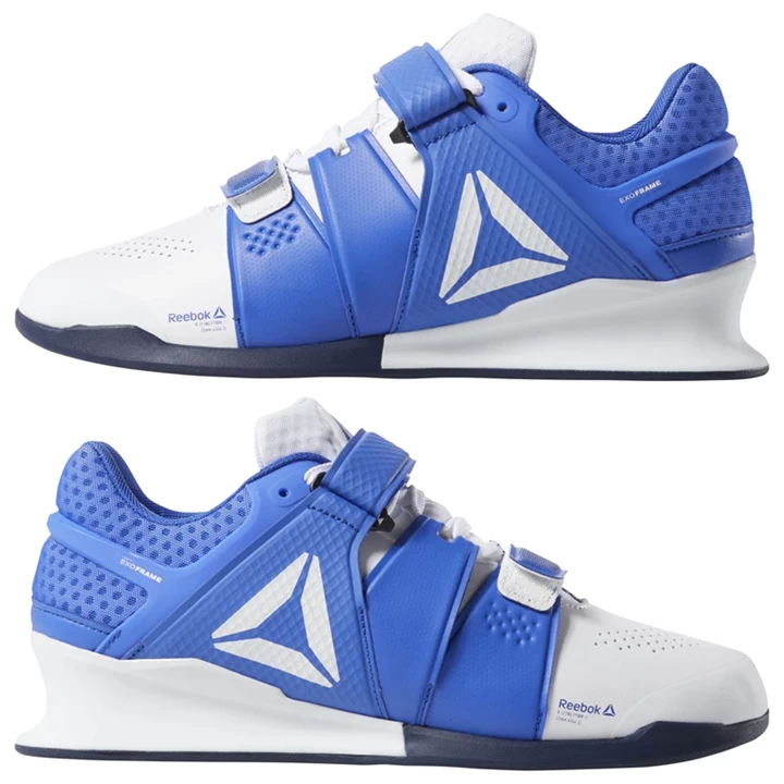 Zapatos Crossfit Reebok Legacy Lifter Hombre Blancas Azul Marino | 172943DZL