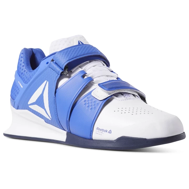 Zapatos Crossfit Reebok Legacy Lifter Hombre Blancas Azul Marino | 172943DZL