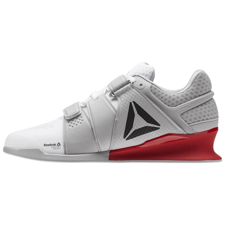 Zapatos Crossfit Reebok Legacy Lifter Hombre Gris Blancas Gris Rojas | 306485NKI