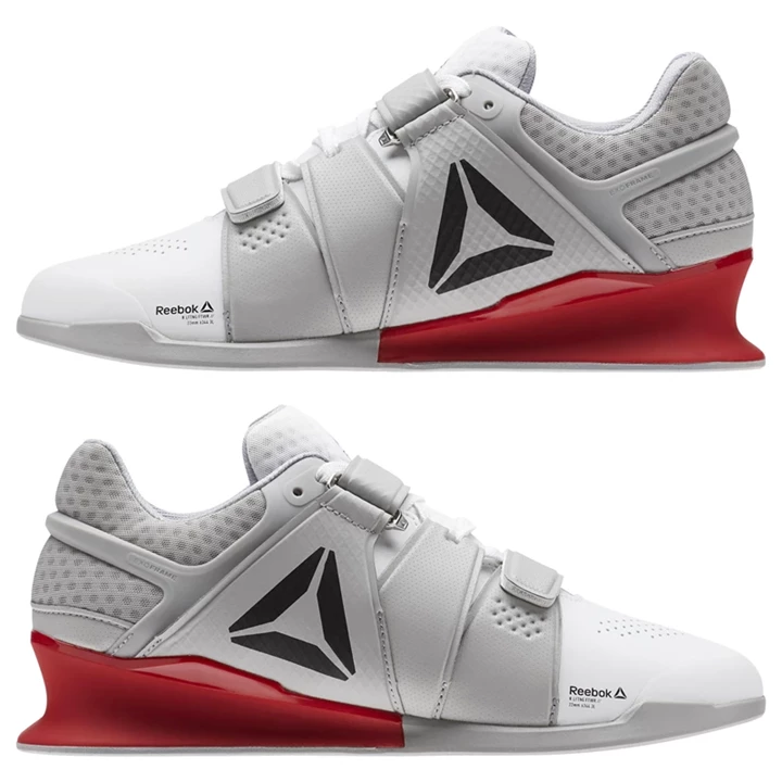 Zapatos Crossfit Reebok Legacy Lifter Hombre Gris Blancas Gris Rojas | 306485NKI