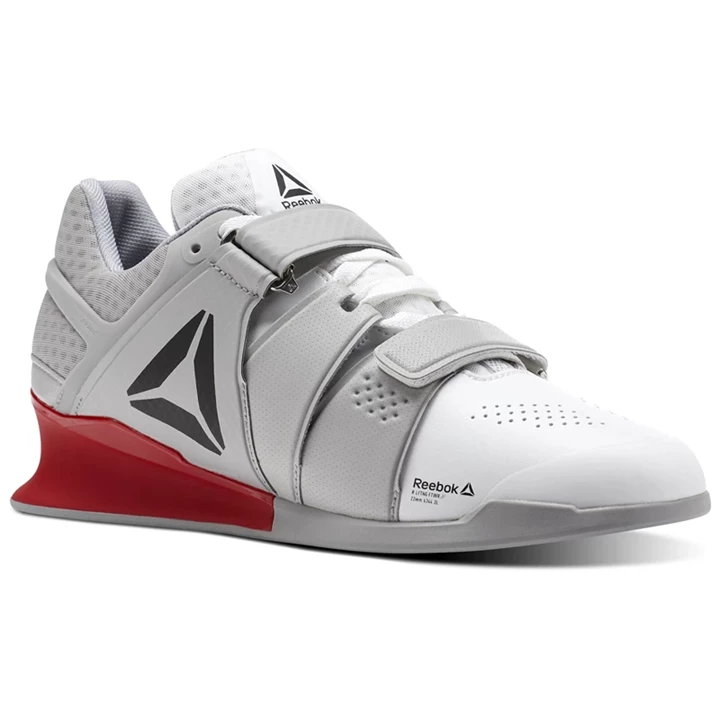 Zapatos Crossfit Reebok Legacy Lifter Hombre Gris Blancas Gris Rojas | 306485NKI