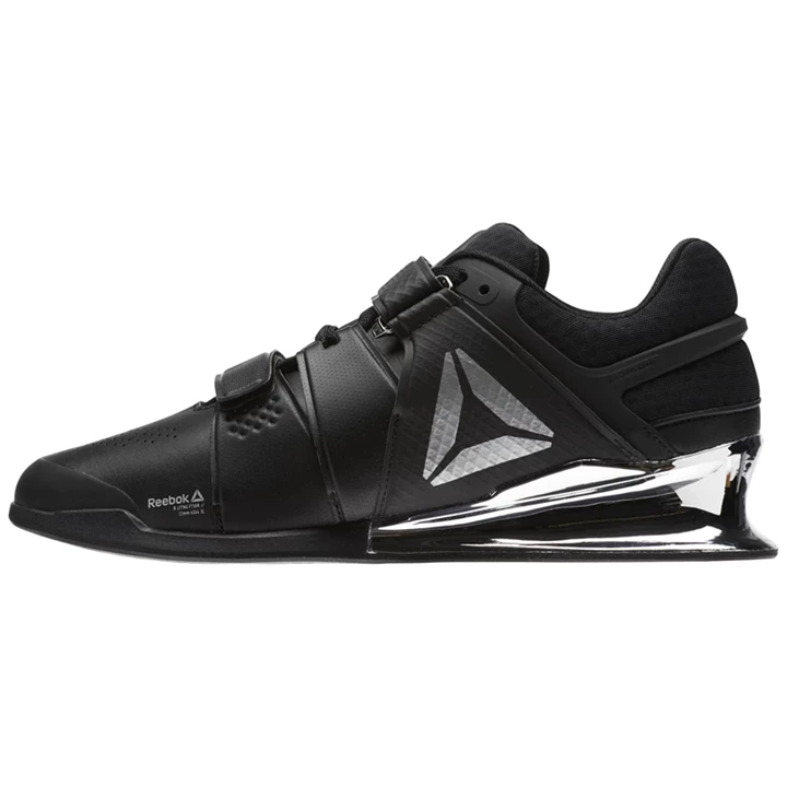 Zapatos Crossfit Reebok Legacy Lifter Hombre Negras Blancas Plateadas | 914583RQI