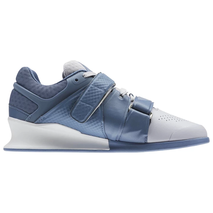 Zapatos Crossfit Reebok Legacy Lifter Mujer Gris Azules Blancas | 120678UAZ