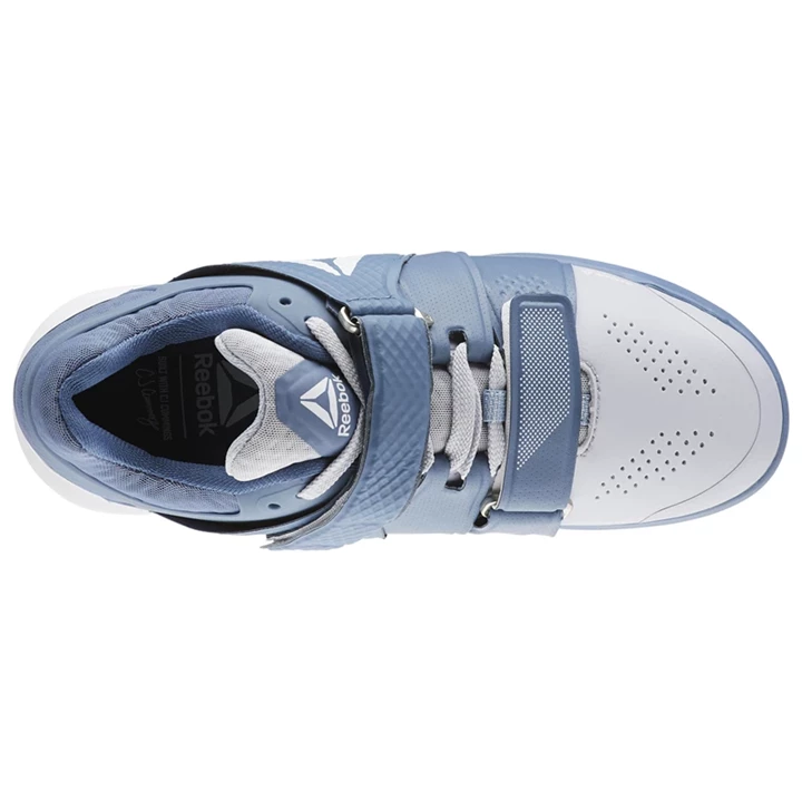 Zapatos Crossfit Reebok Legacy Lifter Mujer Gris Azules Blancas | 120678UAZ