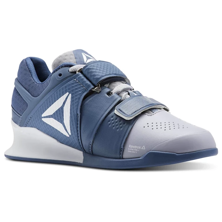 Zapatos Crossfit Reebok Legacy Lifter Mujer Gris Azules Blancas | 120678UAZ