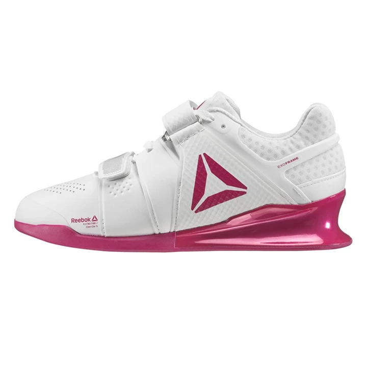 Zapatos Crossfit Reebok Legacy Lifter Mujer Blancas Rosas Plateadas | 298367XGQ