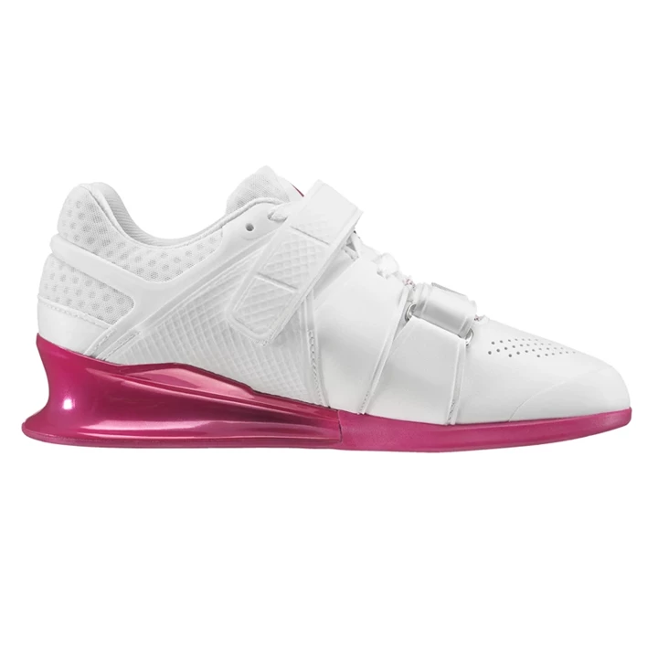 Zapatos Crossfit Reebok Legacy Lifter Mujer Blancas Rosas Plateadas | 298367XGQ