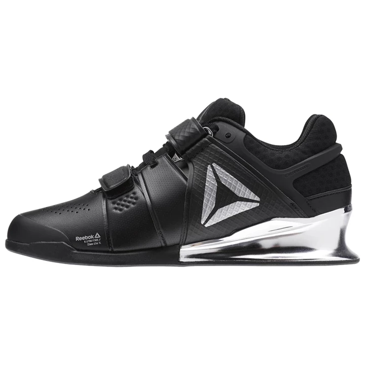 Zapatos Crossfit Reebok Legacy Lifter Mujer Negras Blancas Plateadas | 623815EMX